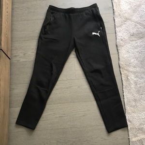 Black puma evostripe joggers